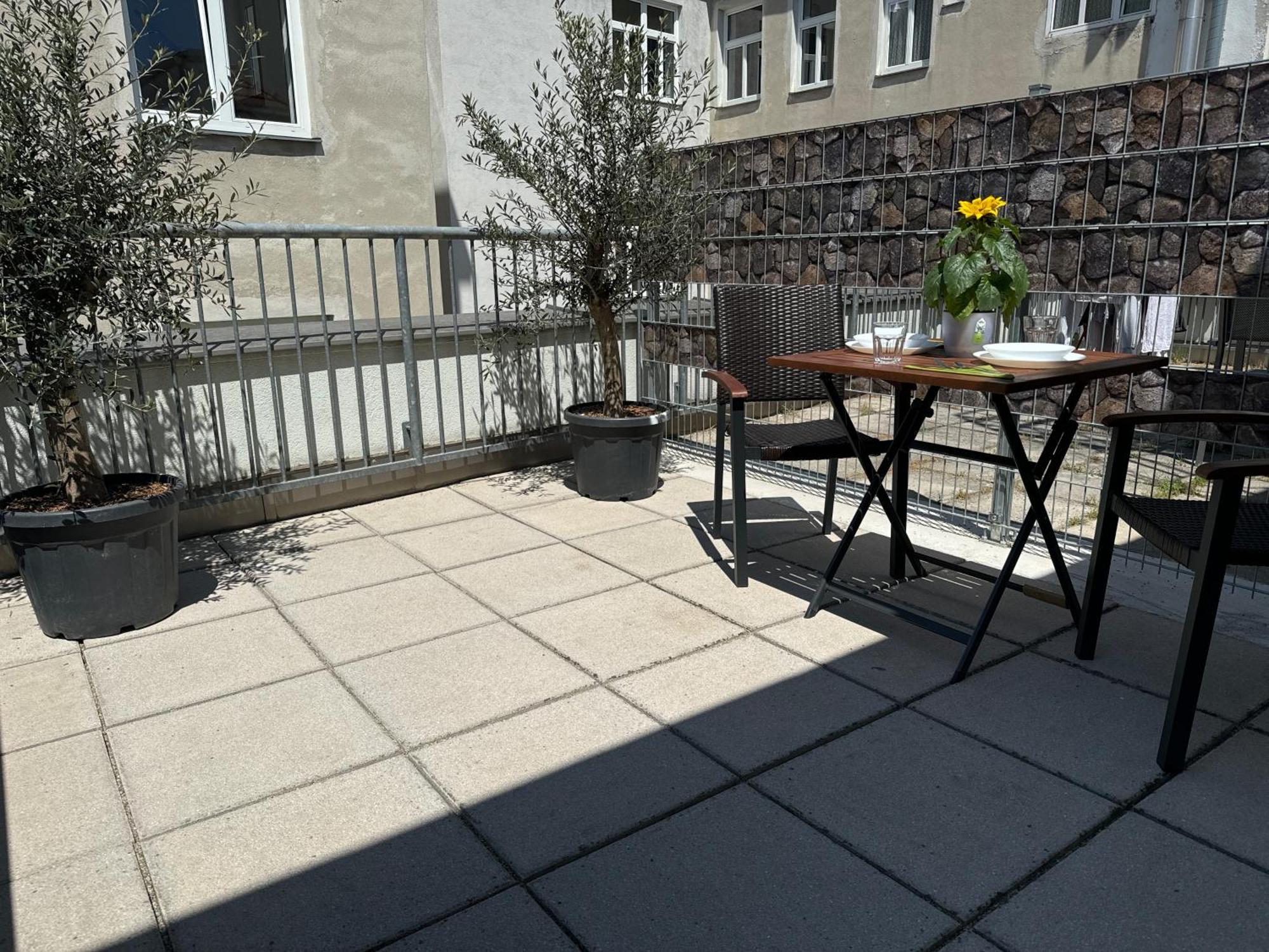 דירות וינה Klein Aber Fein Mit Terrasse מראה חיצוני תמונה